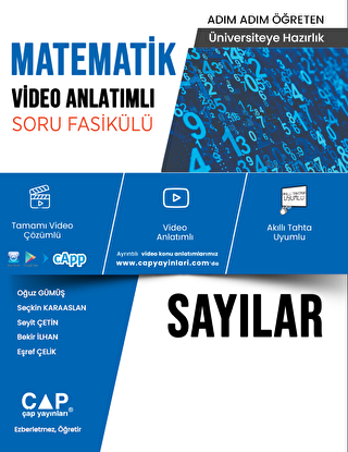 Üniversiteye Hazırlık Matematik Video Anlatımlı Sayılar Soru Fasikülü - 1