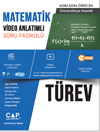 Üniversiteye Hazırlık Matematik Video Anlatımlı Türev Soru Fasikülü - 1