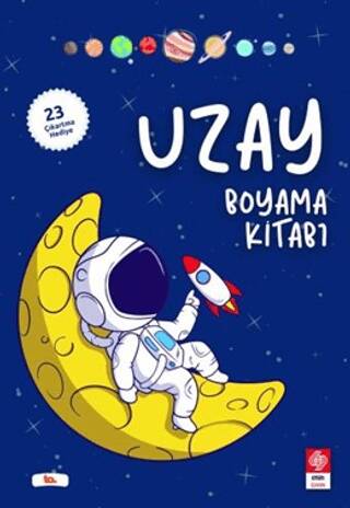 Uzay Boyama Kitabı 23 Çıkartma Hediye - 1