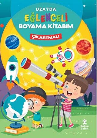 Uzayda Eğlenceli Boyama Kitabım - 1