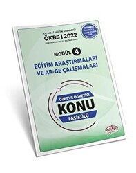 Uzman ve Başöğretmen Modül 4 Eğitim Araştırmaları ve Ar-ge Çalışmaları Özet ve Öğretici Konu Fasikülü - 1