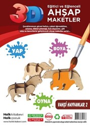 Vahşi Hayvanlar 2 Ahşap Maket - 1