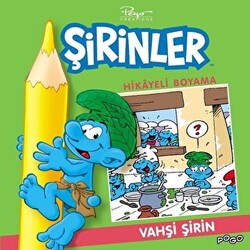 Vahşi Şirin Hikayeli Boyama - Şirinler - 1