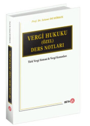 Vergi Hukuku Özel Ders Notları - 1