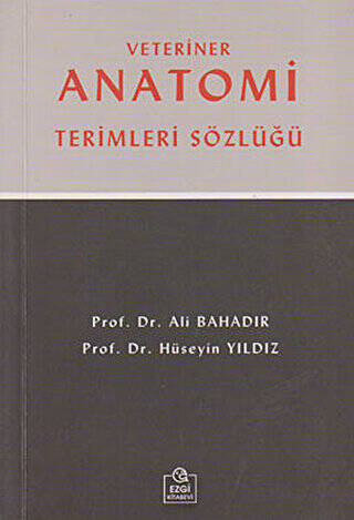 Veteriner Anatomi Terimleri Sözlüğü Küçük Boy - 1