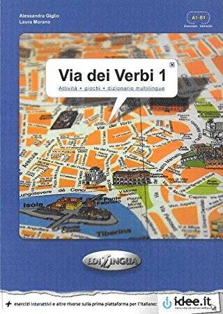 Via dei Verbi 1 A1-B1 Attivita + giochi + dizionario multilingue - 1