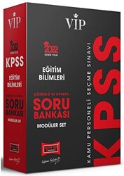 VİP KPSS Eğitim Bilimleri Çözümlü ve Cevaplı Soru Bankası Modüler Set - 1