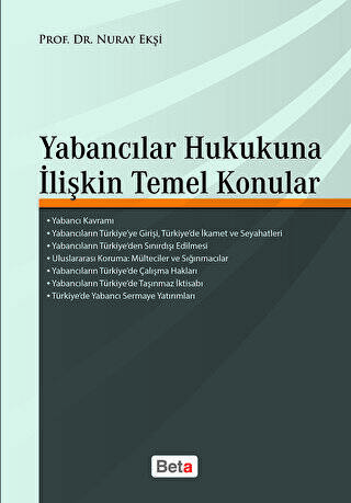 Yabancılar Hukukuna İlişkin Temel Konular - 1