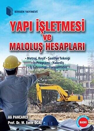 Yapı İşletmesi ve Maloluş Hesapları - 1