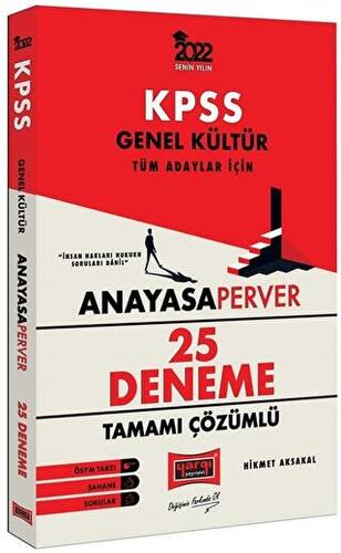 Yargı Yayınları 2022 KPSS Genel Kültür AnayasaPerver Tamamı Çözümlü 25 Deneme - 1