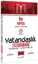 Yargı Yayınları 2022 KPSS Lisans Genel Kültür Tüm Adaylar İçin Hedef Serisi IYI Vatandaşlık Tamamı Çözümlü 15 Deneme - 1