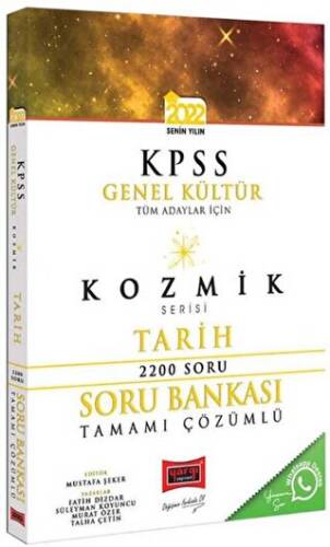 Yargı Yayınları 2022 KPSS Tüm Adaylar İçin Genel Kültür Kozmik Serisi Tamamı Çözümlü Tarih Soru Bankası - 1