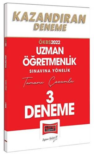 Yargı Yayınları 2022 Uzman Öğretmenlik Sınavı Yönelik Tamamı Çözümlü Kazandıran 3 Deneme - 1