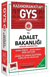 Yargı Yayınları 2023 Adalet Bakanlığı Mübaşir Kadrosu İçin Konu Özetli Açıklamalı Ders Notları Çıkmış ve Çıkması Muhtemel Sorular ve Cevaplar - 1