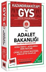 Yargı Yayınları 2023 Adalet Bakanlığı Zabıt Katibi Kadrosu İçin Konu Özetli Açıklamalı Ders Notları Çıkmış ve Çıkması Muhtemel Sorular ve Cevaplar - 1