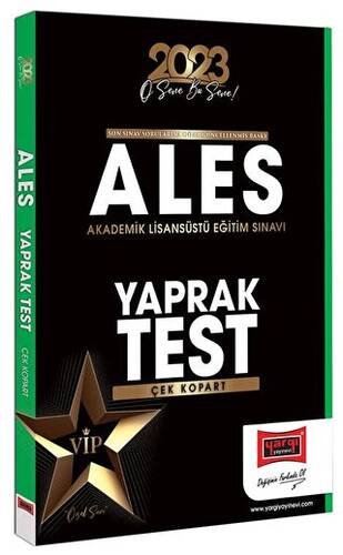 Yargı Yayınları 2023 ALES Çek Kopart Yaprak Test - 1