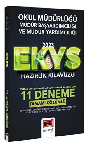 Yargı Yayınları 2023 EKYS Okul Müdürlüğü Müdür Başyardımcılığı ve Müdür Yardımcılığı Tamamı Çözümlü 11 Deneme - 1