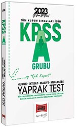 Yargı Yayınları 2023 KPSS A Grubu Tüm Dersler Yaprak Test - 1