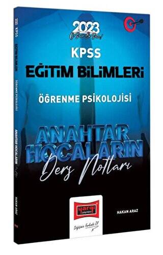 Yargı Yayınları 2023 KPSS Eğitim Bilimleri Anahtar Hocaların Öğrenme Psikolojisi Ders Notları - 1