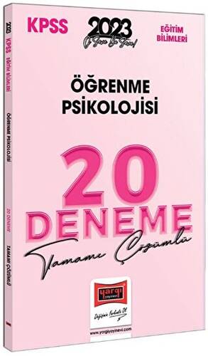 Yargı Yayınları 2023 KPSS Eğitim Bilimleri Öğrenme Psikolojisi Tamamı Çözümlü 20 Deneme - 1