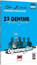 Yargı Yayınları 2023 KPSS Eğitim Bilimleri Öğretmenler Ekibi Öğrenme Psikolojisi Tamamı Çözümlü 23 Deneme Sınavı - 1
