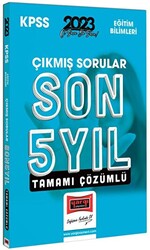 Yargı Yayınları 2023 KPSS Eğitim Bilimleri Son 5 Yıl Tamamı Çözümlü Çıkmış Sorular - 1