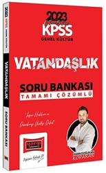 Yargı Yayınları 2023 KPSS Genel Kültür Tamamı Çözümlü Vatandaşlık Soru Bankası - 1