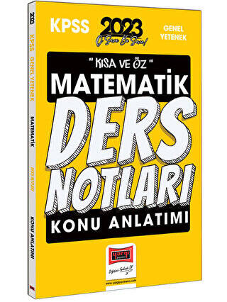 Yargı Yayınları 2023 KPSS Kısa ve Öz Matematik Konu Anlatımlı Ders Notları - 1