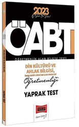 Yargı Yayınları 2023 KPSS ÖABT Din Kültürü ve Ahlak Bilgisi, İmam Hatip Liseleri Meslek Dersleri Öğretmenliği Çek Kopart Yaprak Test - 1