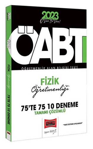 Yargı Yayınları 2023 KPSS ÖABT Fizik Öğretmenliği Tamamı Çözümlü 10 Deneme - 1