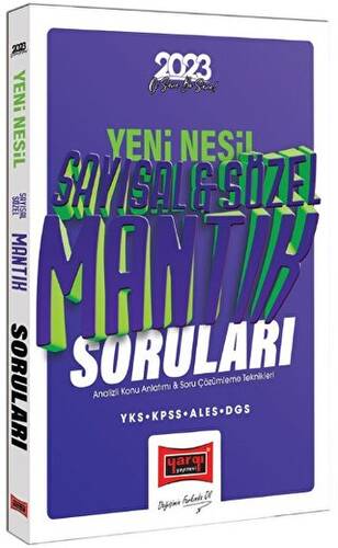 Yargı Yayınları 2023 KPSS YKS ALES DGS Yeni Nesil Tamamı Çözümlü Sayısal ve Sözel Mantık Soruları - 1