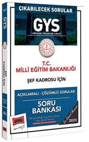 Yargı Yayınları 2023 Milli Eğitim Bakanlığı Şef Kadrosu İçin Açıklamalı Çözümlü Soru Bankası - 1