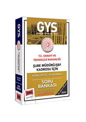 Yargı Yayınları T.C Sanayi ve Teknoloji Bakanlığı Şube Müdürü - Şef Kadrosu İçin Konu Özetli Açıklamalı Soru Bankası - 1