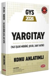 Yargıtay GYS Konu Anlatımlı Yazı İşleri Müdürü, Şeflik, Zabıt Katibi - 1