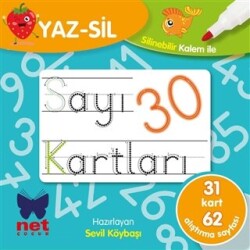 Yaz-Sil Sayı Kartları - 1