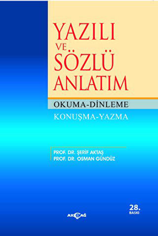 Yazılı ve Sözlü Anlatım - 1