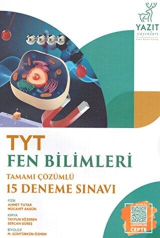 Yazıt YKS TYT Fen Bilimleri Tamamı Çözümlü 15 Deneme Sınavı - 1