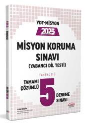 YDT Misyon Koruma Sınavı 5 Deneme Sınavı - 1