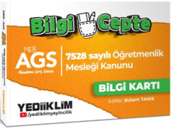 Yediiklim Yayınları MEB AGS Bilgi Cepte 7528 Sayılı Öğretmenlik Meslek Kanunu Bilgi Kartı Soru-Cevap - 1