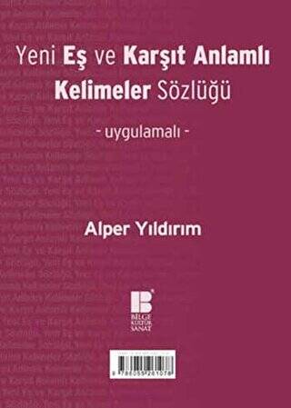 Yeni Eş ve Karşıt Anlamlı Kelimeler Sözlüğü - 1