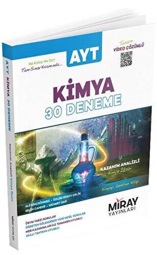 YKS AYT Kimya 30 Deneme Video Çözümlü - 1