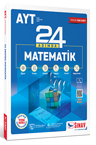 YKS AYT Matematik 24 Adımda Konu Anlatımlı Soru Bankası - 1