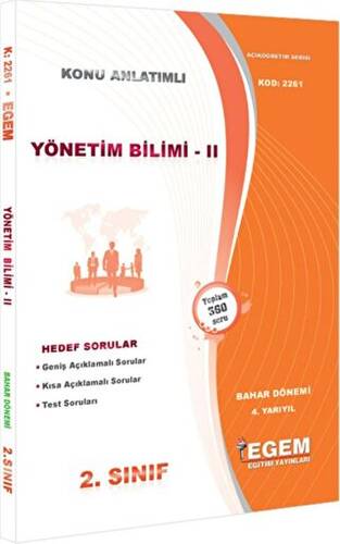 Yönetim Bilimi 2 Bahar Dönemi Konu Anlatımlı Soru Bankası - 1