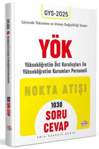 Yükseköğretim Kurumu YÖK GYS Nokta Atışı Soru-Cevap - 1